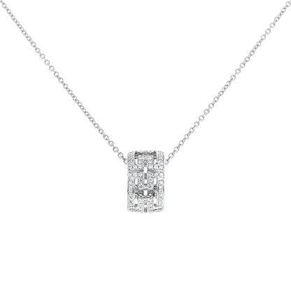 PARENTESI NECKLACE SILVER DIAMOND