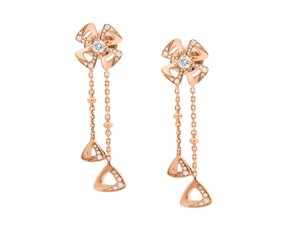 FIOREVER PINK GOLD DIAMONDS EARRINGS