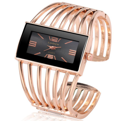 Womens Luxury Fashion Rose Gold Bangle Bracelet Watch