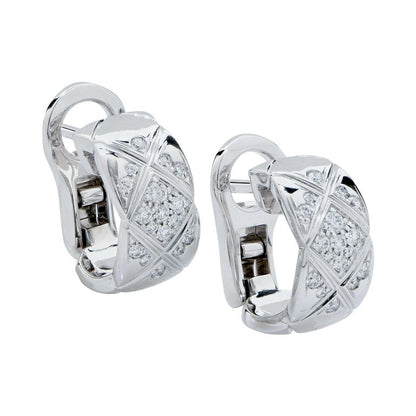 CRUSH DIAMOND SILVER EARRINGS