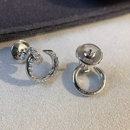 JUSTE EARRINGS SILVER DIAMONDS