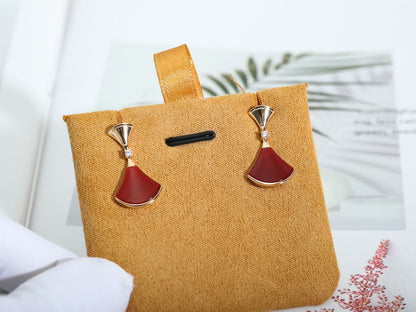 DREAM Carnelian PINK GOLD EARRINGS