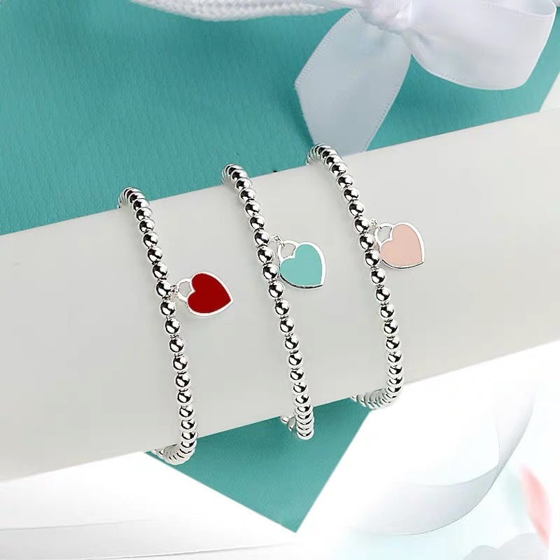 MINI HEART BRACELET SILVER