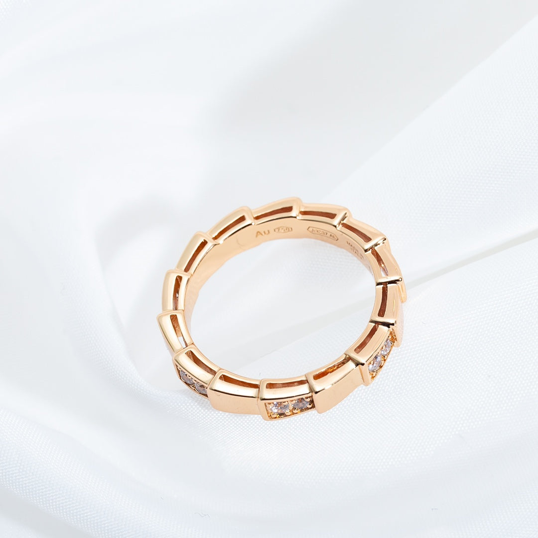 SERPENTI RING PINK GOLD  3MM