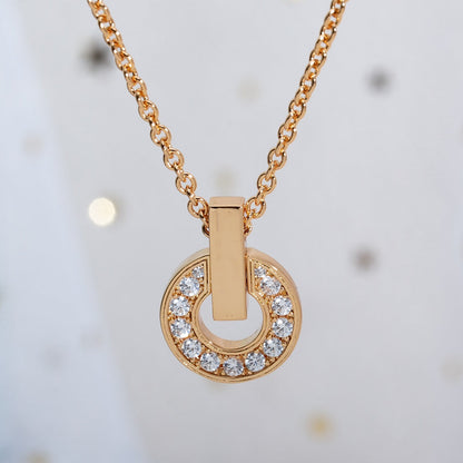 GARI NECKLACE PINK GOLD DIAMOND