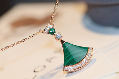 DREAM NECKLACE MALACHITE DIAMOND