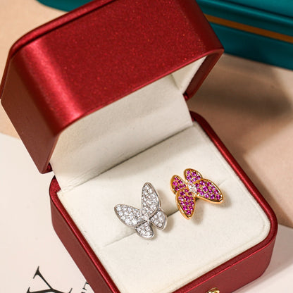 TWIN BUTTERFLY DIAMOND RING