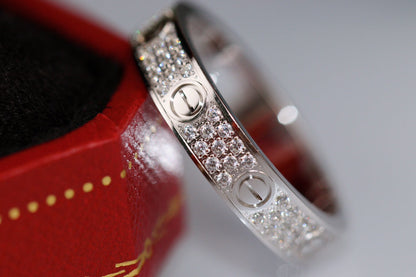 LOVE RING 3.6MM DIAMOND PAVED