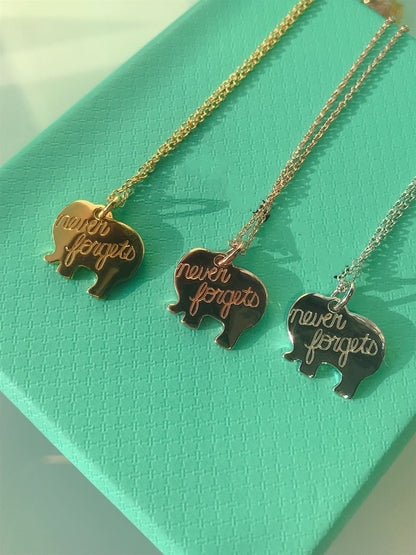 ELEPHANT PEDANT NECKLACE