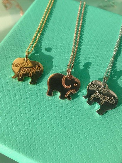 ELEPHANT PEDANT NECKLACE