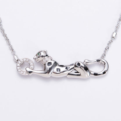 PANTHERE PEDANT SILVER NECKLACE