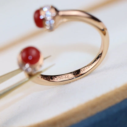 POSSEISION CARNELIAN DIAMOND RING