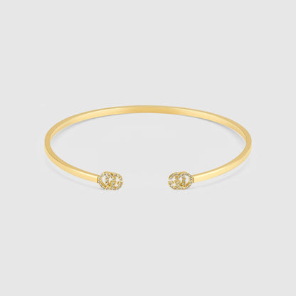 GG OPEN BRACELET DIAMOND