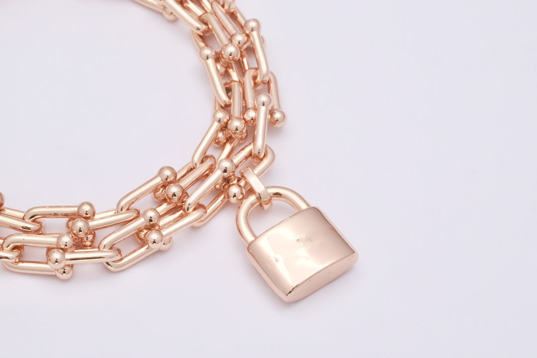 HARDWEAR WRAP PINK GOLD BRACELET