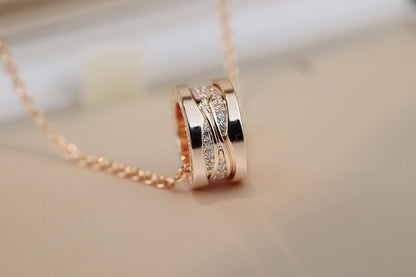 ZERO 1 PINK GOLD NECKLACE DIAMOND