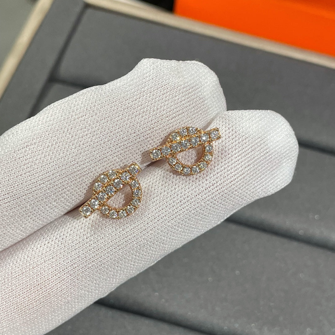 ECHAPPEE MINI DIAMOND STUD EARRINGS