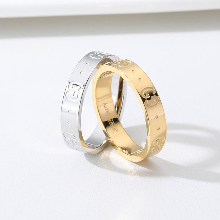 GG ENGRAVED 4MM RING