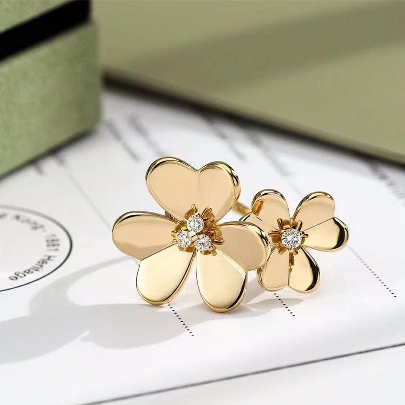 CLOVER COMOS GOLD DIAMOND RING