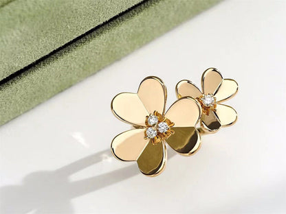 CLOVER COMOS GOLD DIAMOND RING