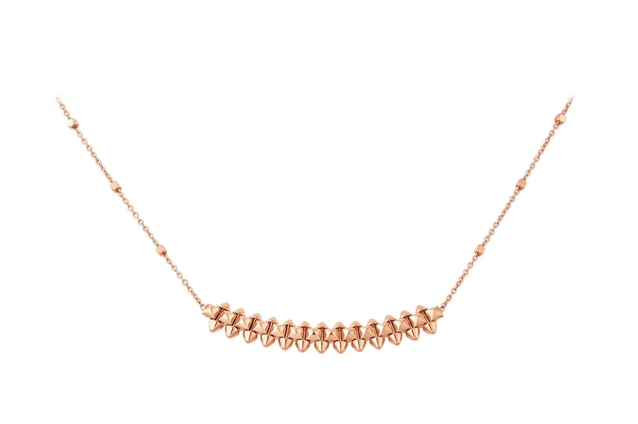 CLASH PINK GOLD NECKLACE