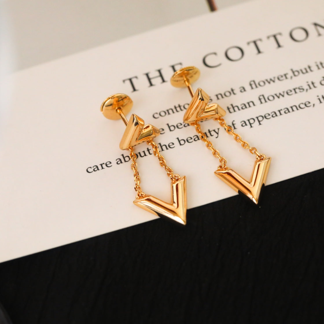 VOLT GOLD DROP EARRINGS