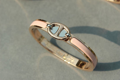 CLIC CHAINE PINK GOLD BRACELET