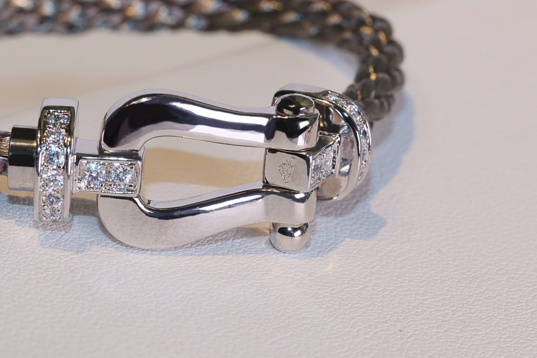 FORCE 10 SILVER DIAMOND BRACELET