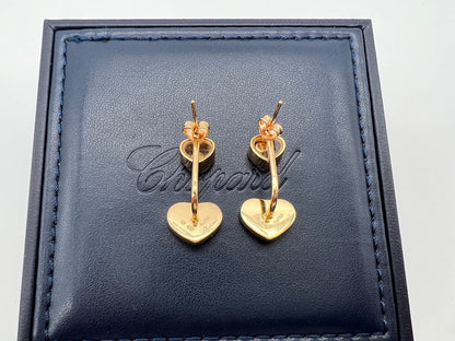 HAPPY HEART PINK GOLD DROP EARRINGS