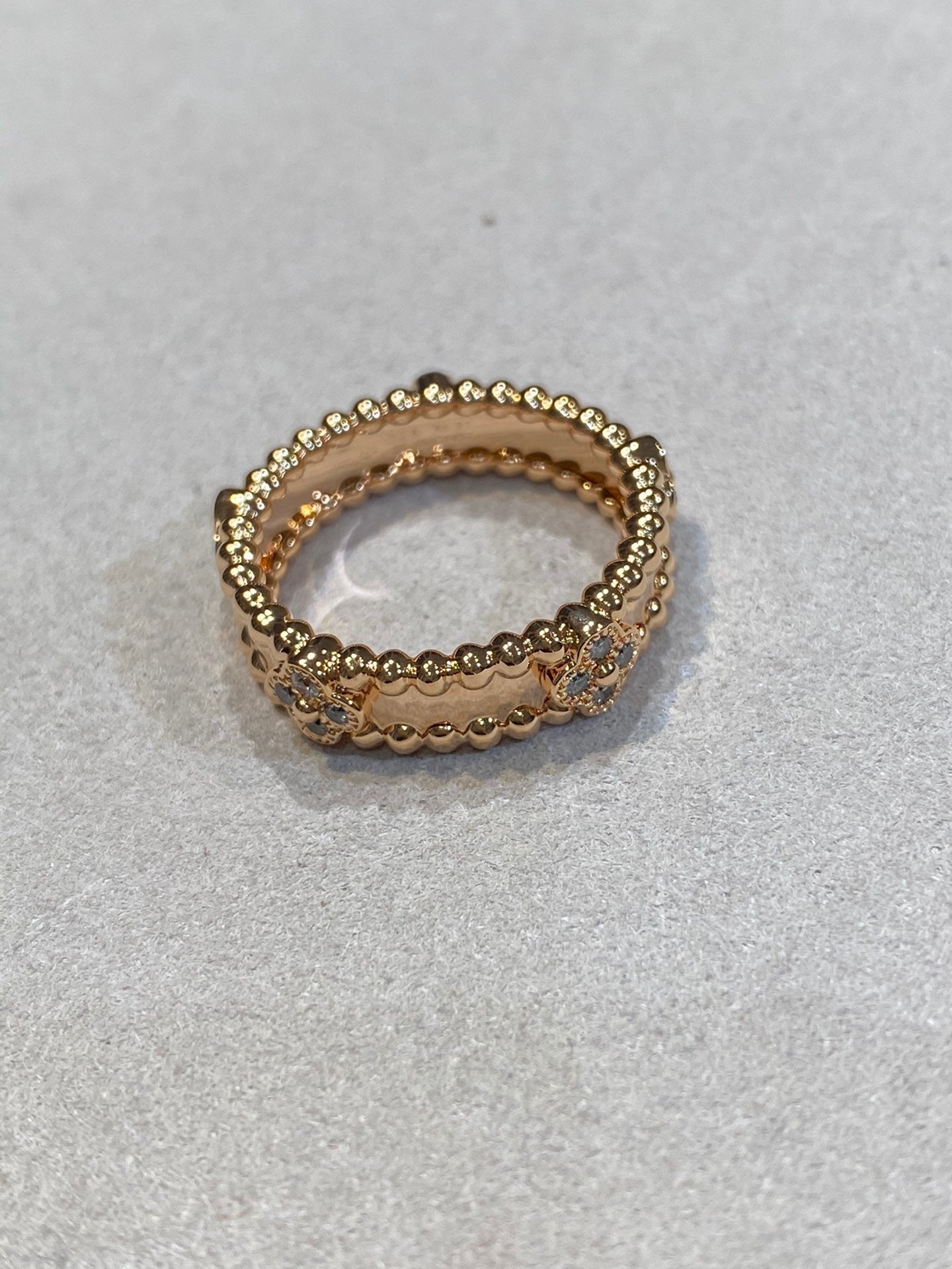 PERLEE PINK GOLD DIAMOND RING