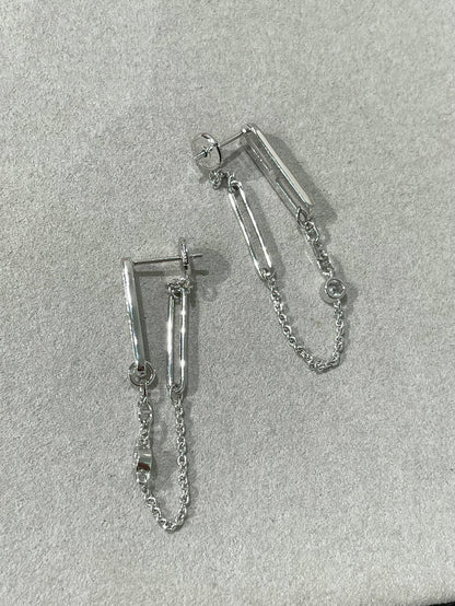 CHAINE CHAOS DIAMOND DROP EARRINGS