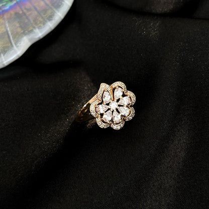 PRECIOUS PINK GOLD DIAMOND RING