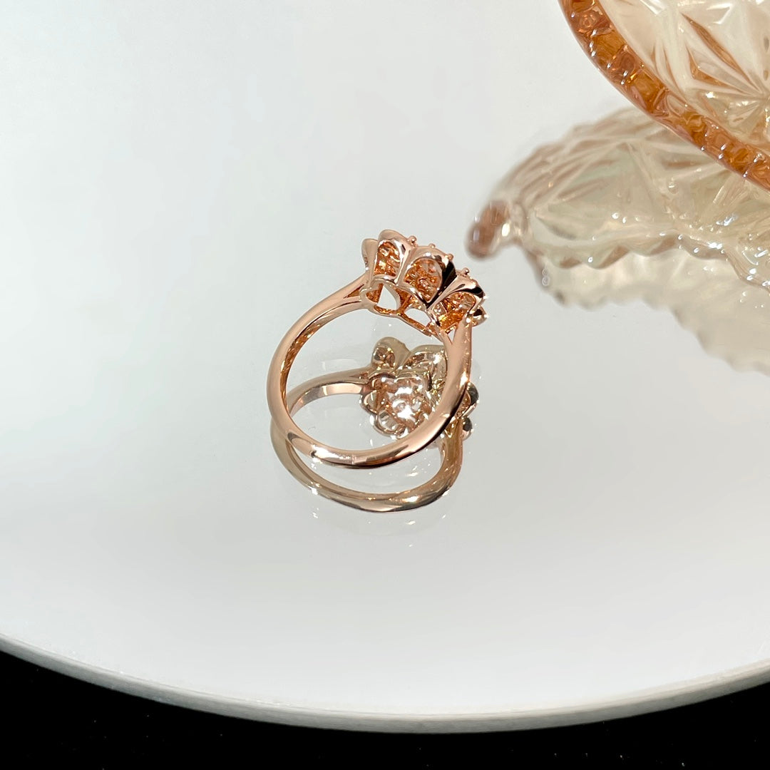 PRECIOUS PINK GOLD DIAMOND RING