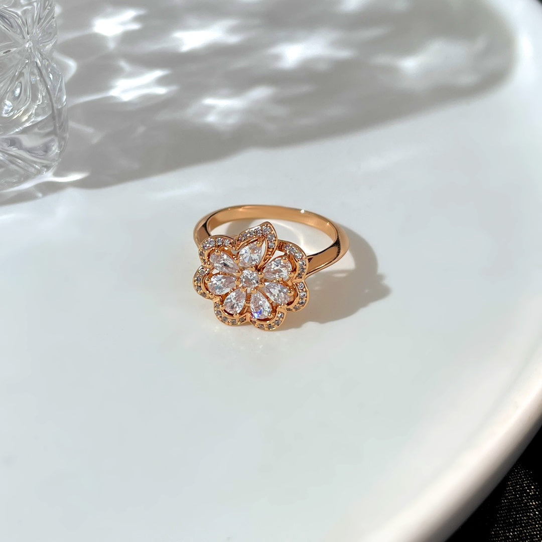 PRECIOUS PINK GOLD DIAMOND RING