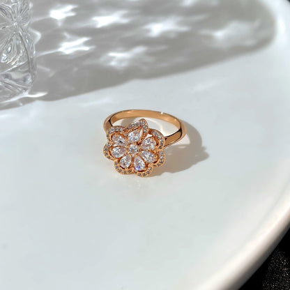 PRECIOUS PINK GOLD DIAMOND RING