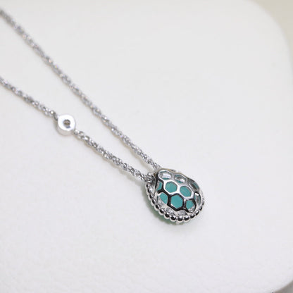 BOHEME AQUAMARINE SILVER NECKLACE