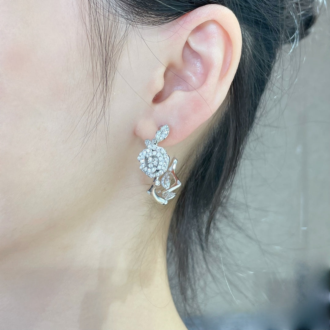 ROSE BAGATELLE DIAMOND EARRINGS