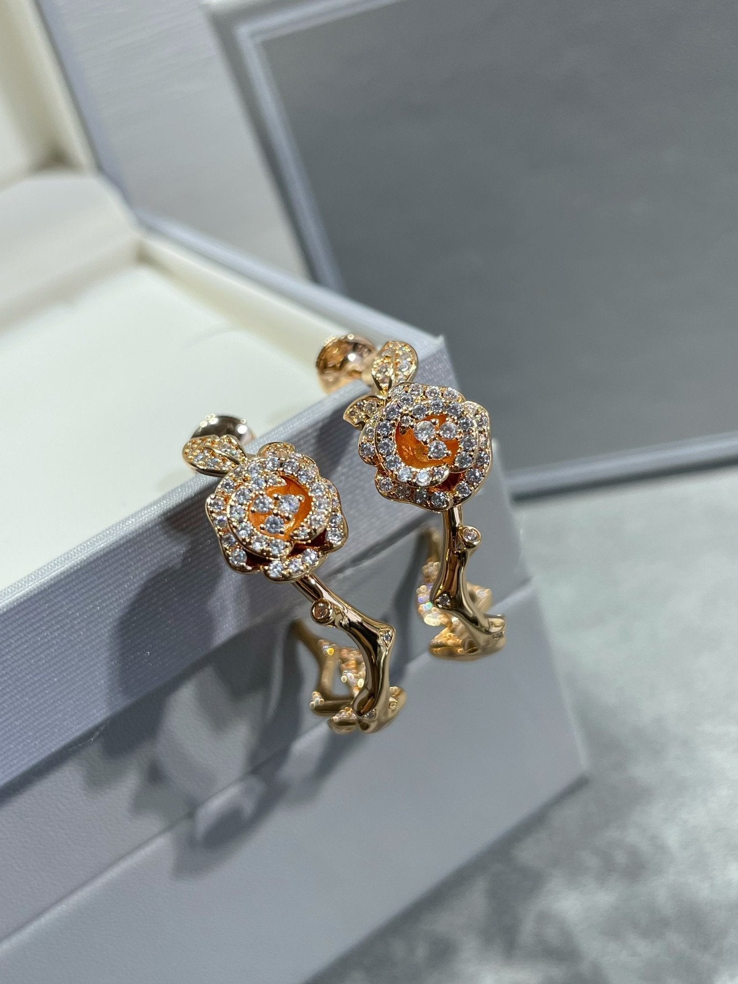 ROSE BAGATELLE DIAMOND EARRINGS