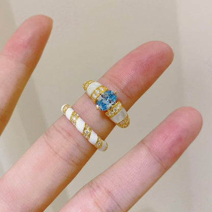 PARAIBA GOLD DIAMOND RING