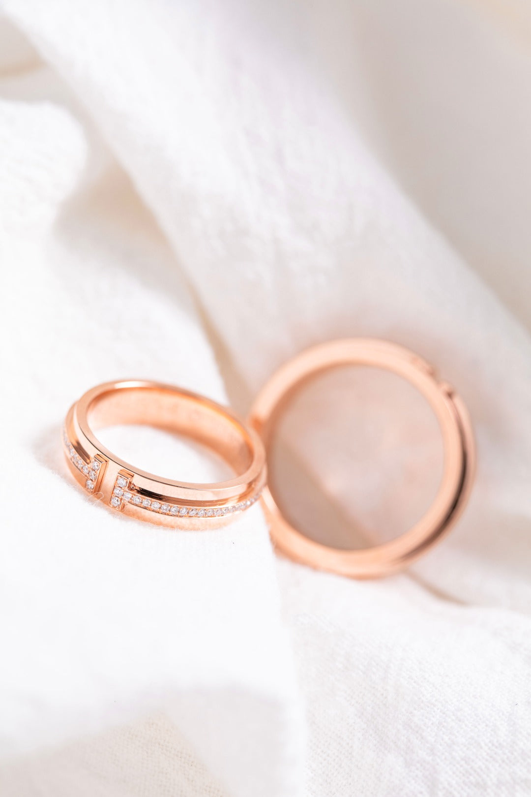 T PINK GOLD RING