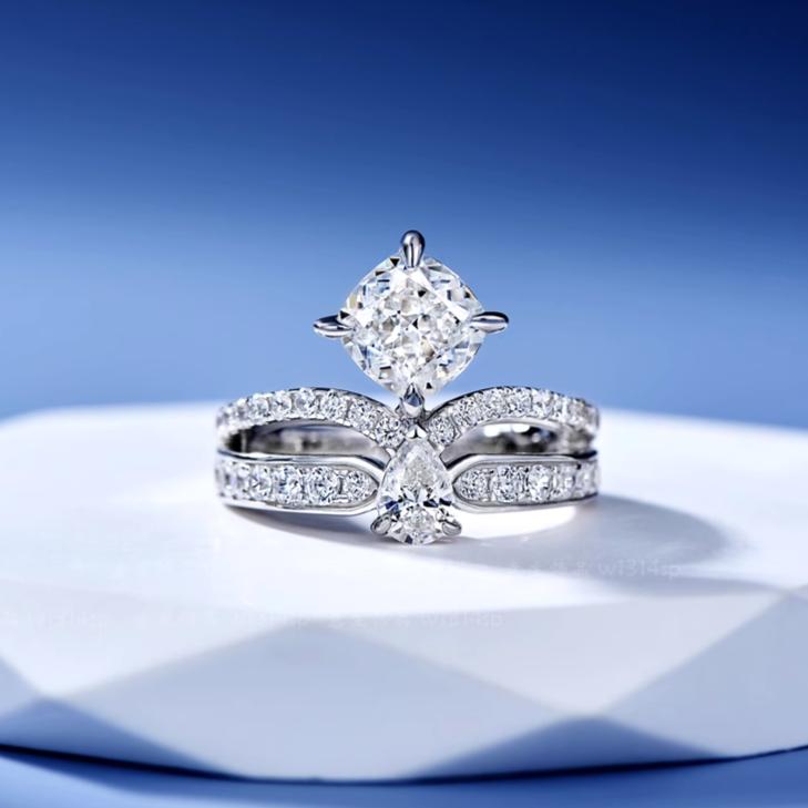 JOSEPHINE DIAMOND SILVER RING