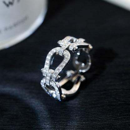 FORCE 10 SILVER DIAMOND RING