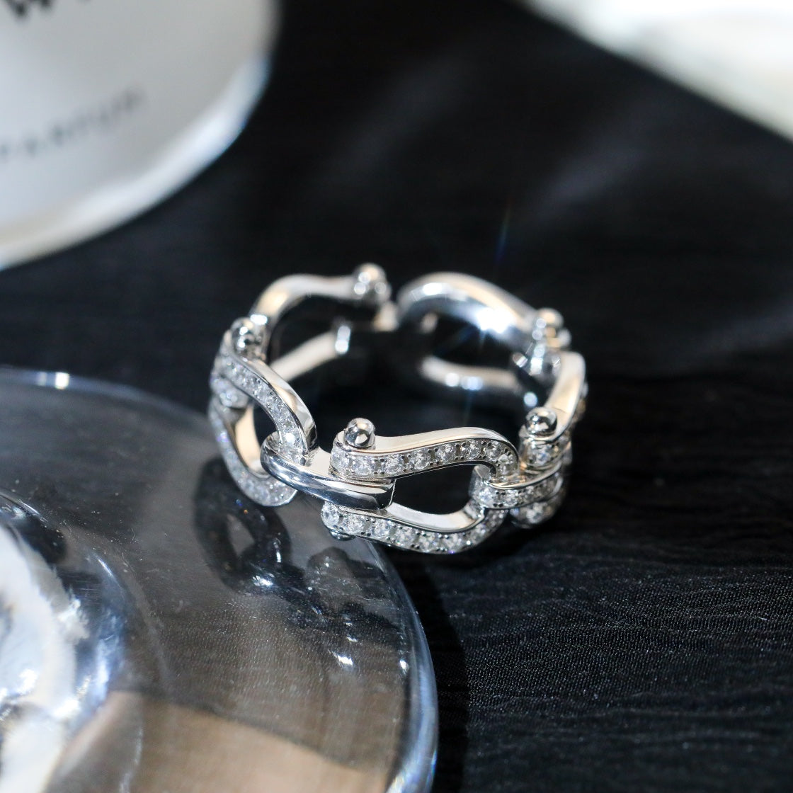 FORCE 10 SILVER DIAMOND RING