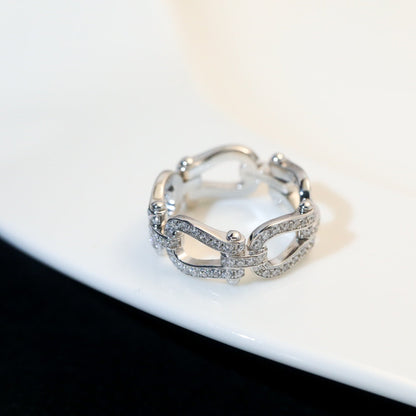 FORCE 10 SILVER DIAMOND RING