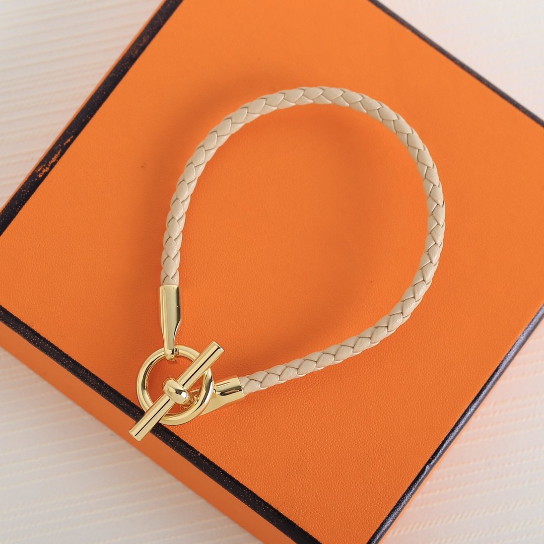 GLENAN GOLD LEATHER BRACELET