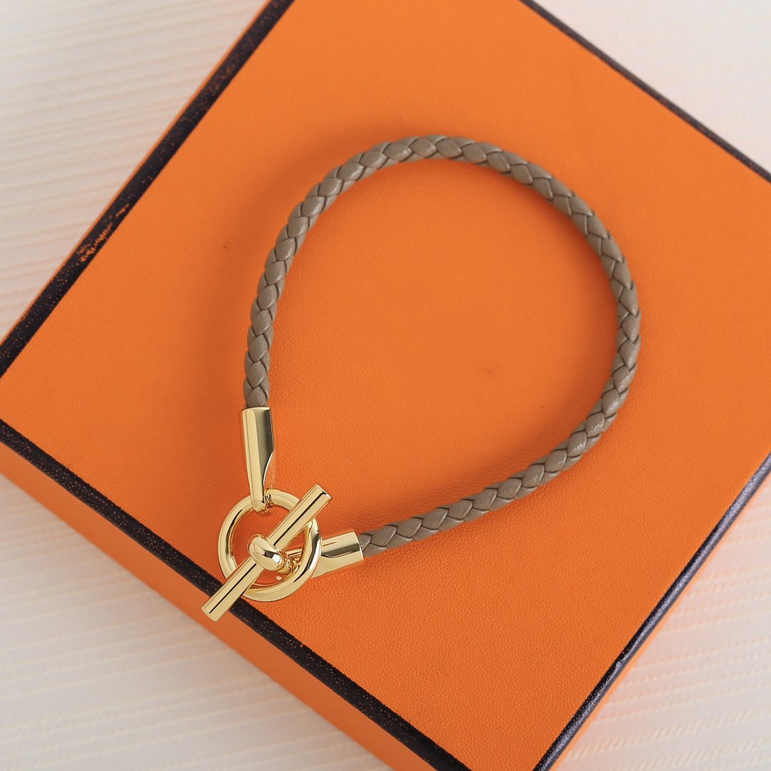 GLENAN GOLD LEATHER BRACELET