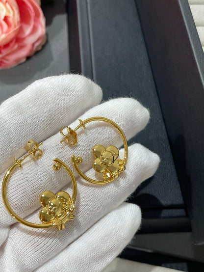 LV VIENVIEN GOLD HOOP EARRINGS