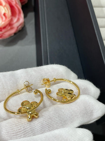 LV VIENVIEN GOLD HOOP EARRINGS