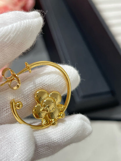 LV VIENVIEN GOLD HOOP EARRINGS