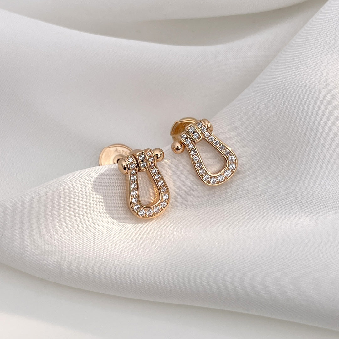 FORCE 10 FULL DIAMOND STUD EARRINGS MINI MODEL