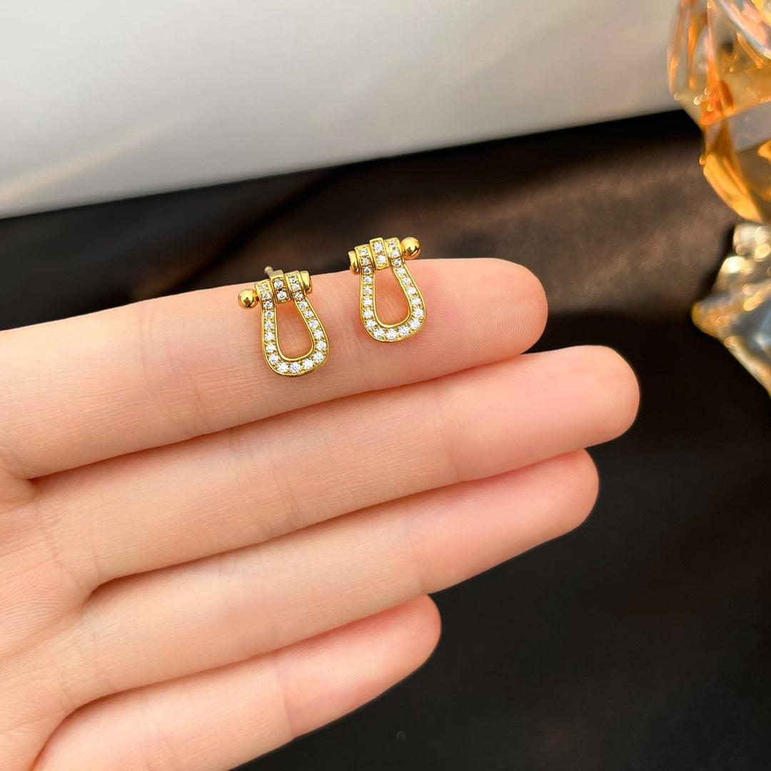 FORCE 10 FULL DIAMOND STUD EARRINGS MINI MODEL